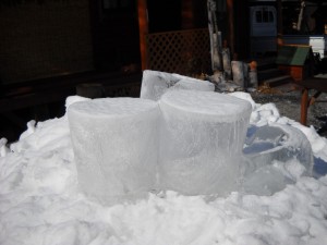福島県 鮫川村 氷の芸術